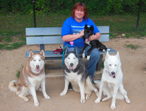 How a husky pack has helped their mom survive cancer